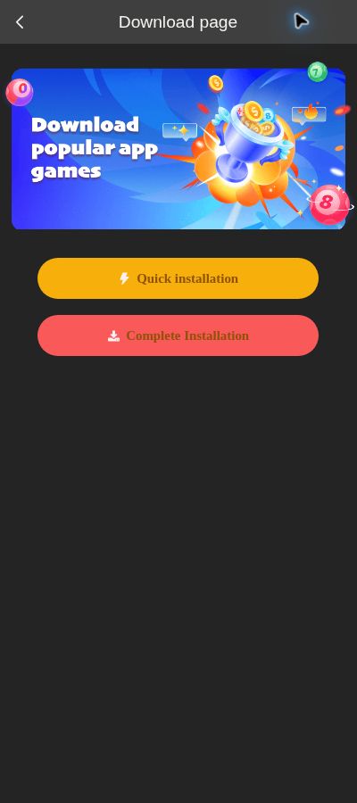 BDG Game download page with quick and complete installation options